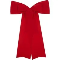Schleifenparadies Geschenkpapier wetterfeste große und elegante rote Schleife, Geschenkschleife, robuste, elegante Schleife für Geschenke, für Innen und Außenbereich