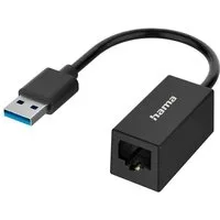 Hama Netzwerk-Adapter USB-Stecker - LAN/Ethernet-Buchse Gigabit Ethernet USB-Adapter USB zu RJ-45 (Ethernet)