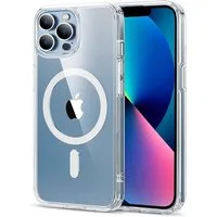 CoolGadget Handyhülle Premium Silikon Handy Case für iPhone 13 Pro 6,1 Zoll, Hülle Transparent Schutzhülle kompatibel mit MagSafe Zubehör