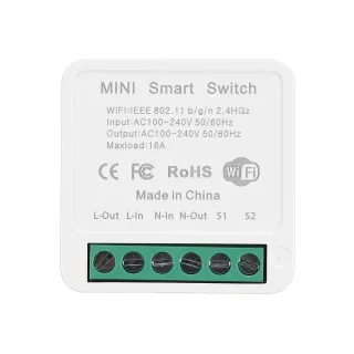 16A Mini Smart Wifi DIY Switch Support 2 Way Control Smart Home Automation Module Work with Alexa Google Home Smart Life