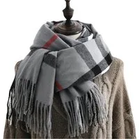 Blusmart Schal Karierter Schal für Damen, (Warmer Schal aus Kaschmirimitat, Zarte, weiche und elastische Haptik), Weiches und dehnbares Tragegefühl, einfach zusammenzustellen