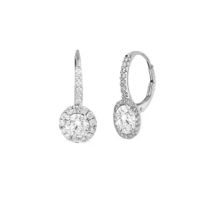 Damen Creolen aus 925er Sterlingsilber mit Zirkonia BIPE073