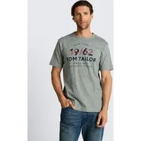 TOM TAILOR T-Shirt T-Shirt (im Einserpack) T-Shirt mit Logo-Print