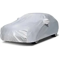 MIBODE Autoplane Autoplane Autoschutzhülle Auto Abdeckplane Car Cover Autoplane Silber