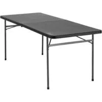Camping-Tisch groß 2199848 schwarz, 183 x 76cm, ca. 73cm hoch
