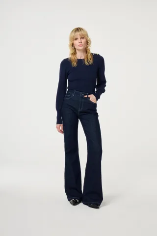 Fabienne Chapot - Vic Bootcut Jeans dark indigo - Gr. - 32