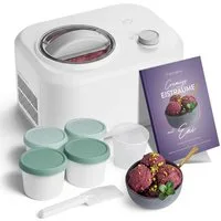 Springlane Eismaschine mit Kompressor - Für Eiscreme, Sorbet & Frozen Yoghurt, 1,00 l, 100,00 W, 1L selbstkühlend - Nur 30 Min Zubereitungszeit, ohne Vorkühlen