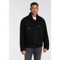 HUGO Jeansjacke Kirkby mit Logo-Details, regular-fit