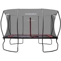 4Square Trampolin 244x366, Fitnessgerät schwarz/rot