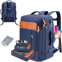OKWISH Reiserucksack Laptoprucksack Freizeitrucksack Handgepäcktasche (mit 4 Aufbewahrungstaschen Reisen Multifunktion Tasche, Anti-Diebstahl, Schultergurten, mit Laptopfach, wasserdichtem Nylon), für Herren Damen Jungen Teenager Arbeit Business Unte