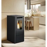Apex Pelletofen Pelletofen 8kW Pelletkamin Pelletheizung Kaminofen A+ 56306, (1-tlg)