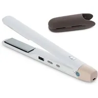 Medion® Glätteisen, Kabelloses Glätteisen MD19865, 5 regelbare Hitzestufen,165°-210°, breite Keramik-Turmalin Heizplatten