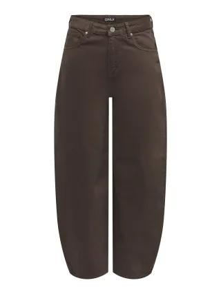 ONLY - ONLTAYLOR HW BARREL BROWN DNM AZG320 Dark Brown Denim - Gr. - 32