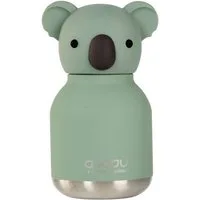 ASOBU Trinkflasche Isolierte Trinkflasche Mini Bestie 200 ml Strohhalm Schlüsselring
