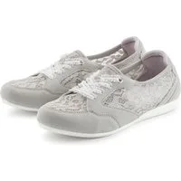 Vivance by Lascana Freizeitschuh, Halbschuh, Ballerina, Slip-On-Sneaker, Sneaker NEU mit eleganten Spitzeneinsätzen VEGAN