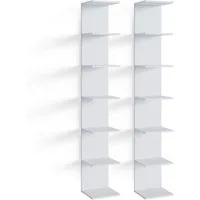 Vicco Bücherregal Paolo, Weiß, 28 x 190 cm 2er Set, 2-tlg.
