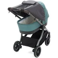 Fillikid Kinderwagen-Sonnenschutzhülle Sonnenschutz Deluxe, schwarz melange, für Kinderwagen & Buggys