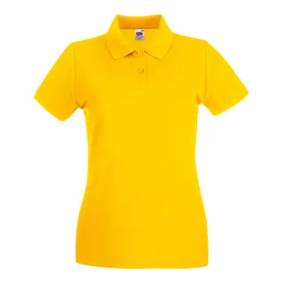 Fruit Of The Loom Damen Lady-Fit Premium Kurzarm-Poloshirt (Sonnenblume)
