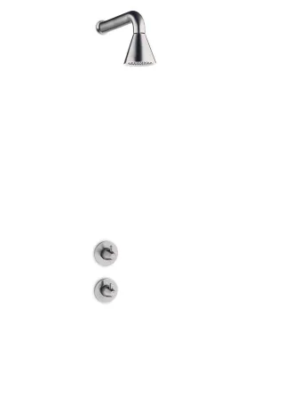 JEE-O cone 01 Wand-Duschkombination mit Thermostat, edelstahl gebürstet, 900-6410 900-6410