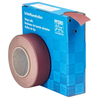 PFERD TOOLS Korund Schleifbandrolle Gewebe SBR Breite 38mm für universelle Anwendung - 45016418