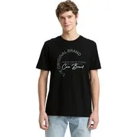 TOM TAILOR Denim Kurzarmshirt mit Logo-Print