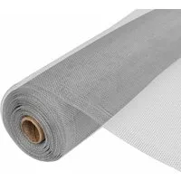 vidaXL Gartenzaun Fliegengitter Aluminium 100x500 cm Silbern, (1-St)