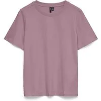 Vero Moda Kurzarmshirt VMPAULINA SS T-SHIRT GA JRS NOOS Baumwolle, regular fit