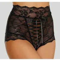 LASCANA High-Waist-Slip-Ouvert mit aufregender Schnürung, Reizwäsche, sexy Dessous