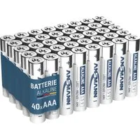 ANSMANN AG Batterien AAA 40 Stück, Micro Batterie für Lichterkette, Spielzeug Batterie