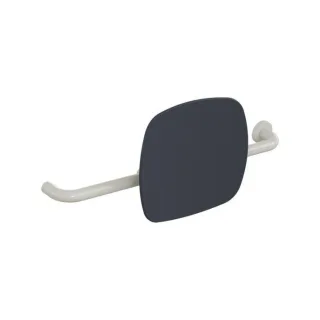 Hewi 801 Rückenstütze 801.51.9262R97 Wandabstand 150mm, Ausführung rechts, Lehne anthrazitgrau, lichtgrau