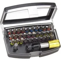 Easy Work Bit-Set Bitbox 32 teilig Bitsatz Bits S2 Stahl mit Farbringen Box mit