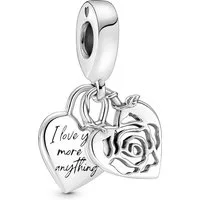Pandora Kettenanhänger Pandora Rose Herzschloss Charm-Anhänger 790086C00 Anhänger