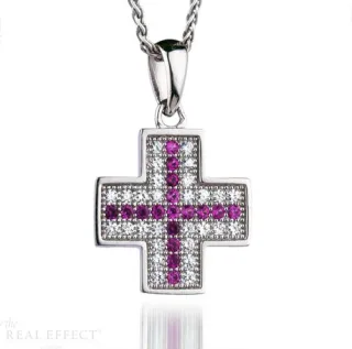 Orphelia Damen-Kette aus 925er Sterlingsilber mit Anhänger – Silber ZH-7345