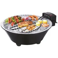 Melchioni Elektrogrill Elektrischer Tischgrill BBQ1 1250W Kompakter Grill