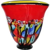 Aubaho Dekoobjekt Glasvase Vase Glas im Murano Antik Stil 28cm