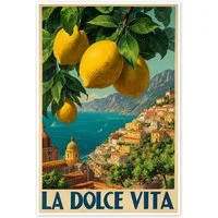 Posterlounge Wandbild La Dolce Vita - Italienische Riviera, Thomas Klee, erhältlich als Poster, Leinwandbild, Wandsticker oder Acrylglasbild