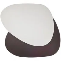 Macosa Home Platzset Tischset 4 Stk. Stone wendbar Braun Creme 45 cm PVC Platzsets, (Tischunterlage Tischset Platzdeckchen), abwischbar Tischdeko Tischmatte Platzmatte