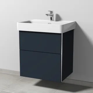 Sanipa 3way Waschtischunterbau zu Laufen Pro S Waschtisch mit 2 Auszügen, Marine-Matt BP7661R
