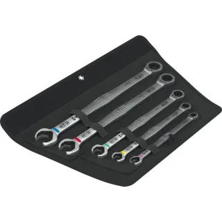 Wera 6007 Joker 5, 1 Maul-Ringratschenschlüssel-Satz, 5-teiliges Set - 05020380001