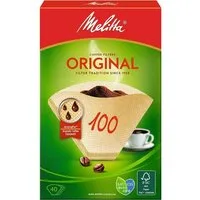 Melitta Akku-Bohrhammer Filtertüte Original 100 naturbraun