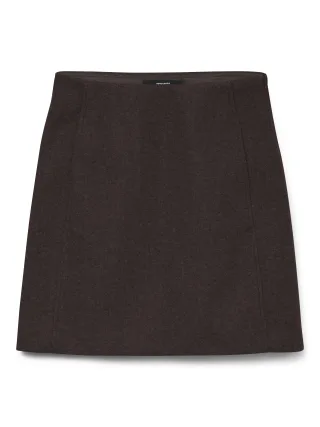 VERO MODA - VMFORTUNEALLISON HW SHORT SKIRT GA NOOS Chocolate Torte - Gr. - XS