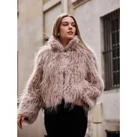 ANNIS Fashion & Accessoires Fellimitatjacke "LOU" (1-St) NEU, Extravagant, super weich