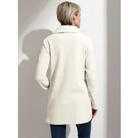 Sieh an! Fleecejacke Long-Fleecejacke Langarm