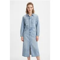Levi's® Jeanskleid WESTERN DENIM MID Denim-Midi-Hemdkleid