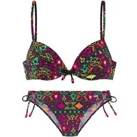 Buffalo Push-Up-Bikini farbenfroher Ethnodruck
