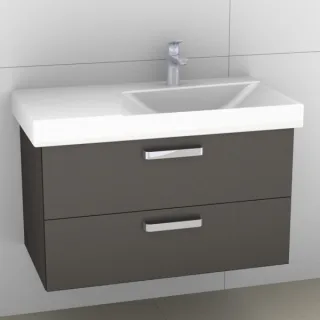 Artiqua 413 Waschtischunterschrank für Xeno 2 500535, 500536 (ehem. 127290, 127293) Stahlgrau Metall 413-WU2L-K131-7141-88