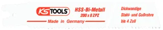 KS Tools Säbelsägeblatt Rems, HSS-Bi-Metall, 200mm, 3,2mm, 5er Pack - 129.4486