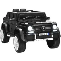 KOMFOTTEU Elektro-Kinderauto Mercedes-Benz, 2,5-5,5km/h, USB, MP3, LED-Licht, für Kinder 3-8 Jahre