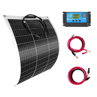 SMARAAD 100W / 200W Solar Panel Kit Flexible Monocrystalline High Efficiency Solar Panelfor Off-Grid RV Camping Power