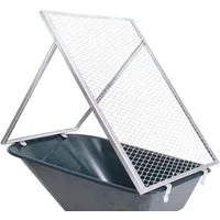TRUTZHOLM Komposter Schubkarren Durchwurfsieb Gartensieb Kompost Gitter Durchwurfgitter, BxTxH: 60x100x100 cm, (Produkt, 1 St), einfach aufsetzen und sorglos sieben mit stabiler Winkeleinfassung